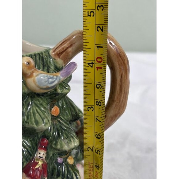 Spode Christmas Tree Handpainted Ceramic Creamer 4.5" Tall - Picture 4 of 14